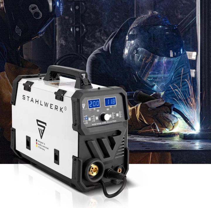 Actual product image Stahlwerk Welding machine MIG MAG 200 Pulse Pro IGBT shielding gas combi device with 200 A