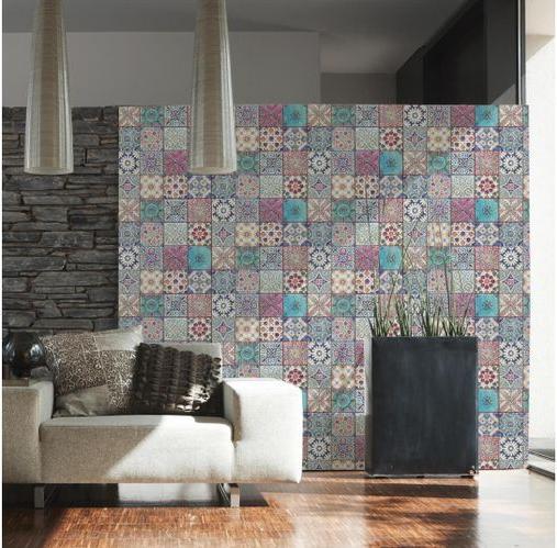 Produktbild Trenddeko Vliestapete Maritime Fliesenoptik, 10.05 x 0.53 m (LxB) (53 x 1005 cm)