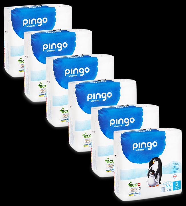 Pingo Ökowindeln (Gr. 5, Monatsbox, 216 Stück)