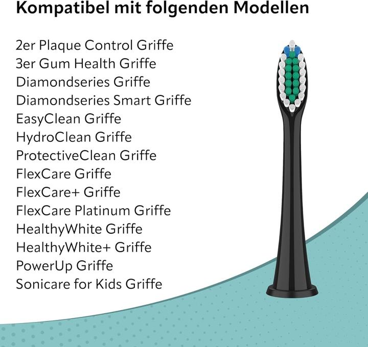 Produktbild Ora-Care Ersatzbürsten Standard kompatibel mit Philips 8er Pack (8 x)