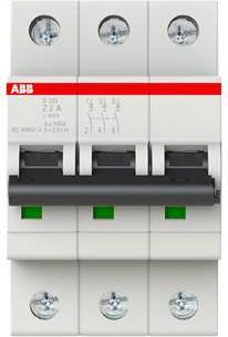 Image du produit ABB S203-Z2 Disjoncteur 2A pro M compact 3 pôles
