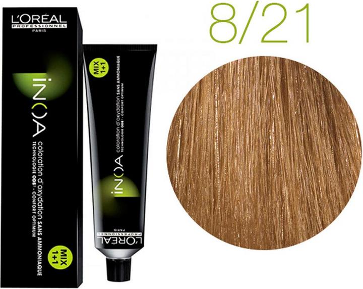 Produktbild L'Oréal Professionnel Inoa (8.21 hellblond irise asch high resist)