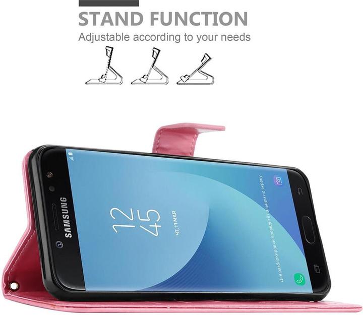 Produktbild Cadorabo Flower Book Cover (Samsung Galaxy J7 2018)