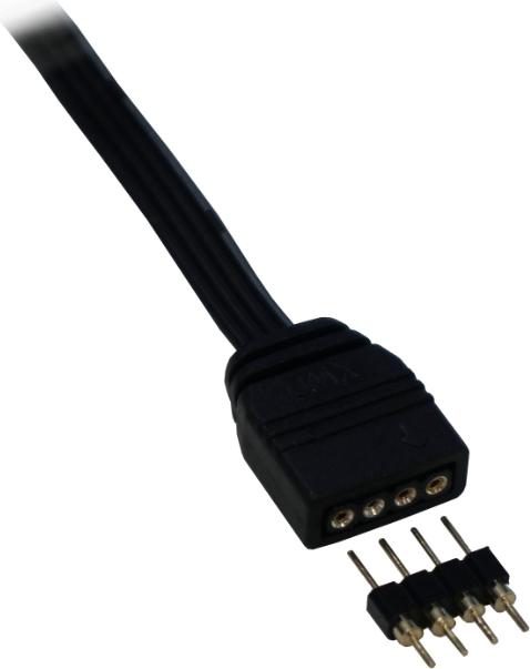 Actual product image Alphacool Ice matrix connection cable to 4pin RGB - 10cm
