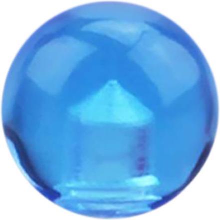 Star Piercing Kugel hellblau transparent (ohne Messing, Acryl)