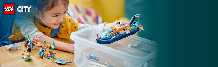 Immagine prodotto LEGO Barca da ricerca marina (60377, LEGO City)