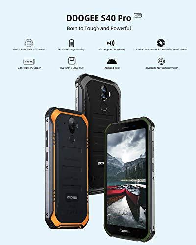 Image du produit Doogee S40 Pro (64 Go, Orange, Noir, 5.45", Double SIM hybride, 13 Mpx, 4G)