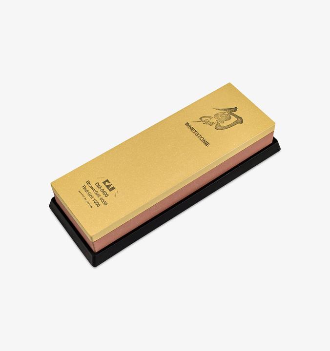 Actual product image Kai Shun combination sharpening stone