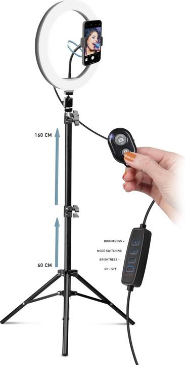 Immagine prodotto SBS Luce ad anello per selfie con treppiede (Anello di luce)