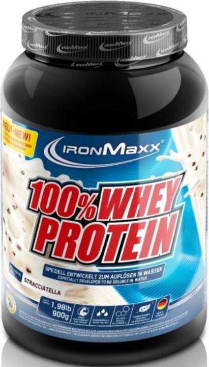 Produktbild IronMaxx 100% Whey Protein (900g Dose) (Stracciatella, 1 Stk., 900 g)