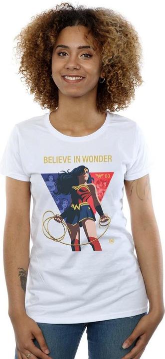 Immagine prodotto Wonder Woman 80th Anniversary Believe In Wonder Pose Maglietta Donna (M)