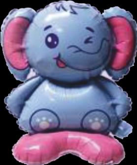 Actual product image Fungram Foil balloon Mini Air Sitter Elephant 42 x 37 x 16 cm
