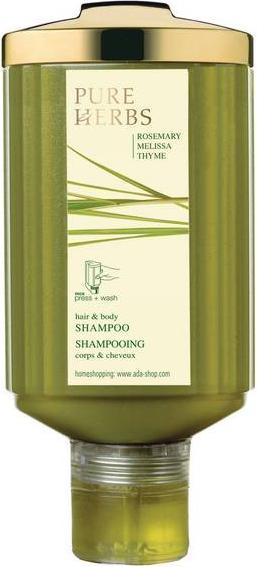 Produktbild ADA Cosmetics PURE HERBS Hair & Body Shampoo 300ml x 30 Stück (300 ml, Flüssiges Shampoo)