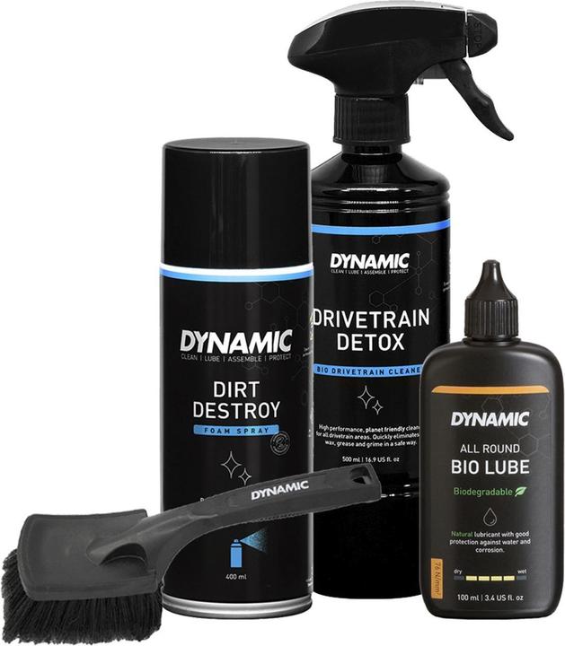 Actual product image Dynamic Bike Care Quick 'n Dirty (500 ml, Brush, Bicycle cleaner, Chain oil, Care set)