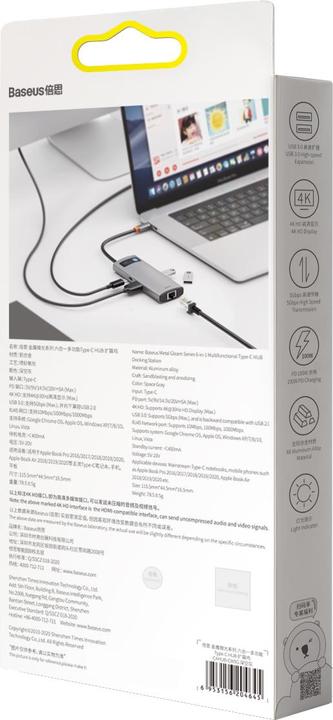 Produktbild Baseus Metal Gleam (USB-C, 6 Ports)