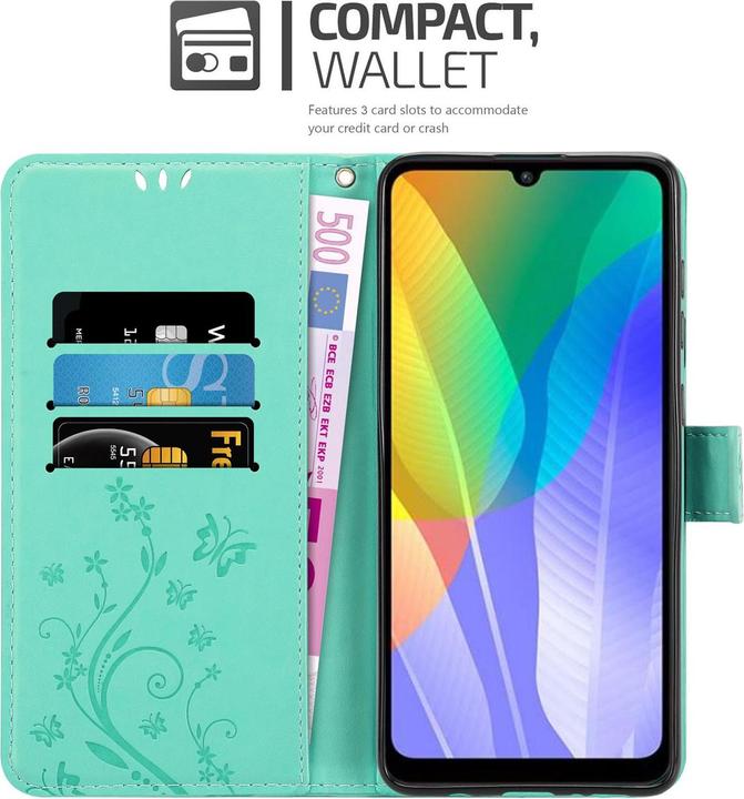 Image du produit Cadorabo Couverture du livre de fleurs (Huawei Y6p)
