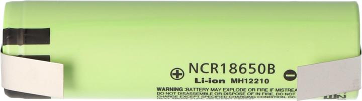 Actual product image Panasonic Battery NCR18650B + solder tag U (1 pcs., 18650, 3400 mAh)