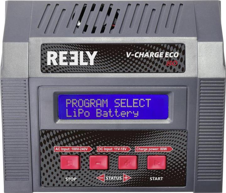 Productafbeelding Reely V-Charger ECO 80 model multifunctionele lader 100 V, 240 V, 12 V 10 A