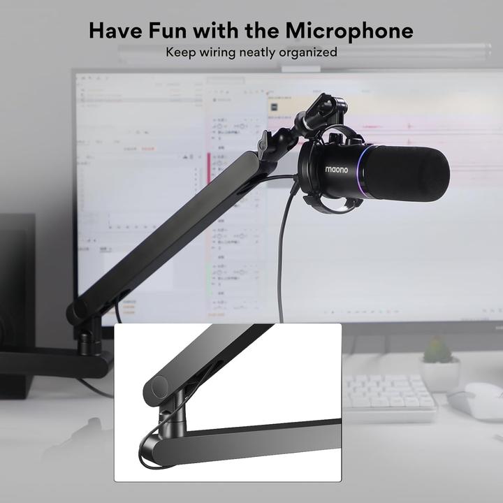 Actual product image Maono BA92 microphone boom