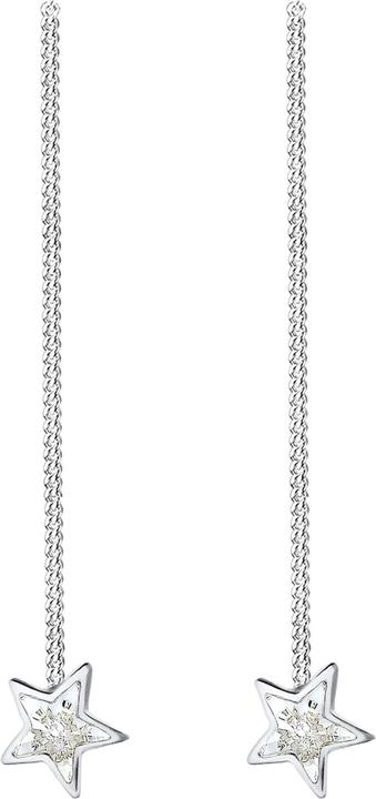 Produktbild Elli Ohrringe Sterne Astro Kette Kristalle 925 Silber (Glaskristall, 925er Sterling Silber)