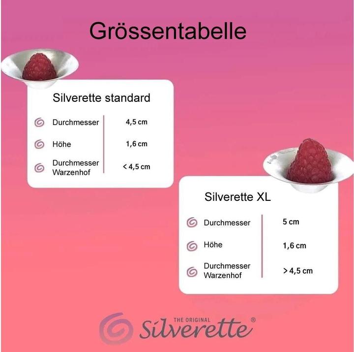 Image du produit Silverette Coupelle d'allaitement argent (Taille unique)