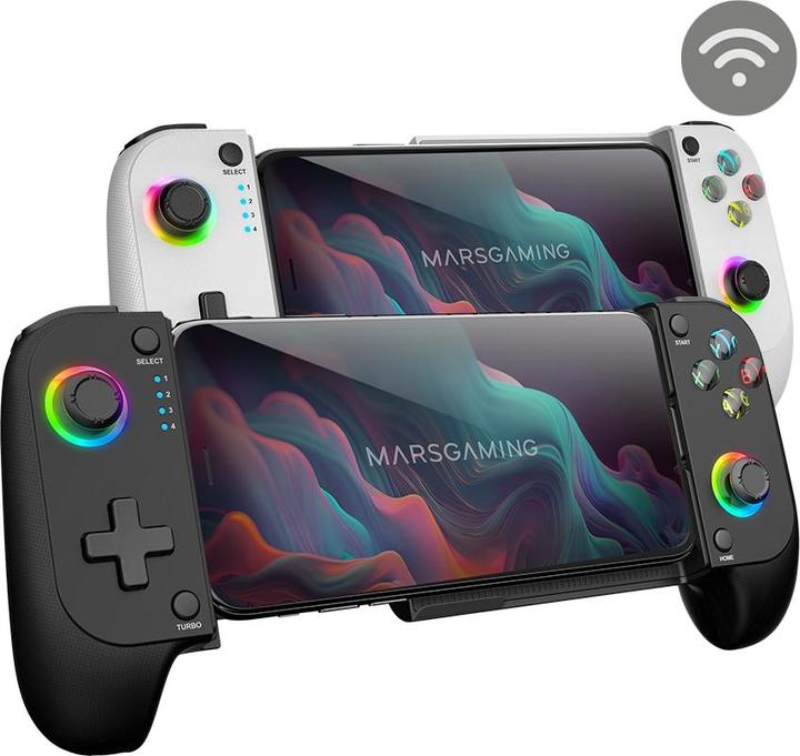 Image du produit Mars Gaming Manette De Jeu Sans Fil Mgp-X (Blanc) (Switch, Android, PS4, iOS, PS5, PS3)