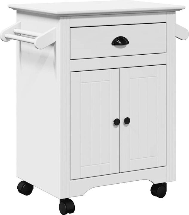 Immagine prodotto VidaXL Carrello da cucina BODO Bianco 72x45x80 cm Carrello laterale Carrello portaoggetti