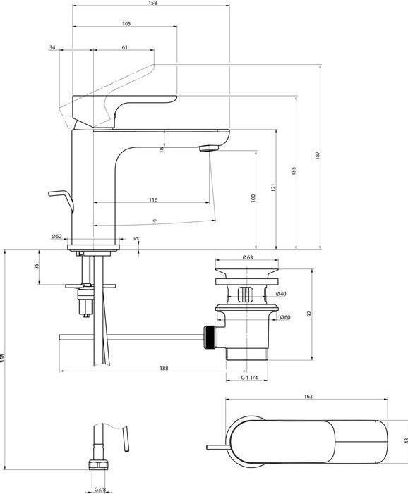 Produktbild Villeroy & Boch Einhand-Waschtischbatterie O.NOVO 50 x 1 O.NOVO