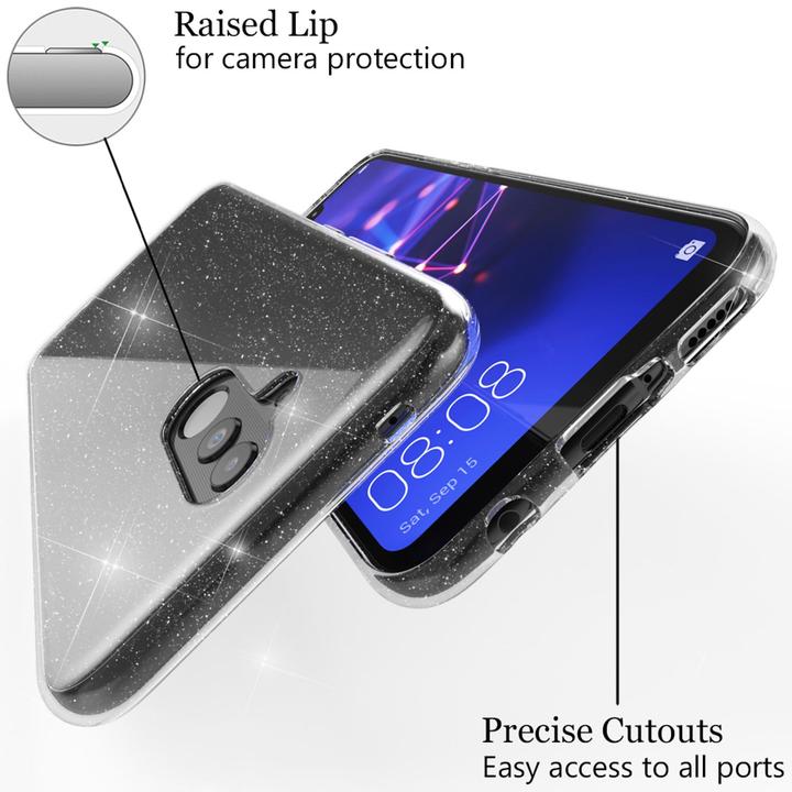 Produktbild Nalia Klare Glitzer Silikon Hülle (Huawei Mate 20 Lite)