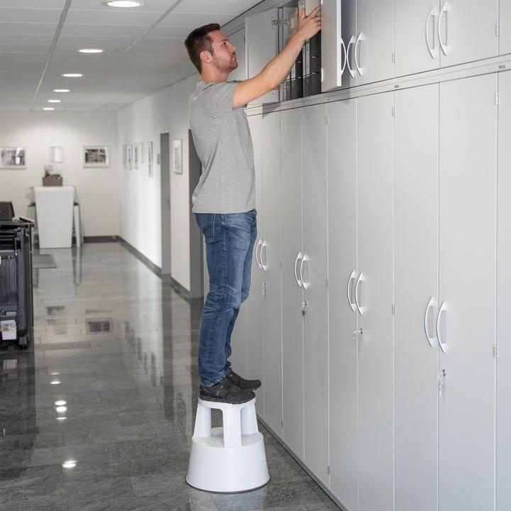 Produktbild Munk Kunststoff-Rolltritt Kunststoff RAL 7035 lichtgrau (Gerüst, 45 cm)