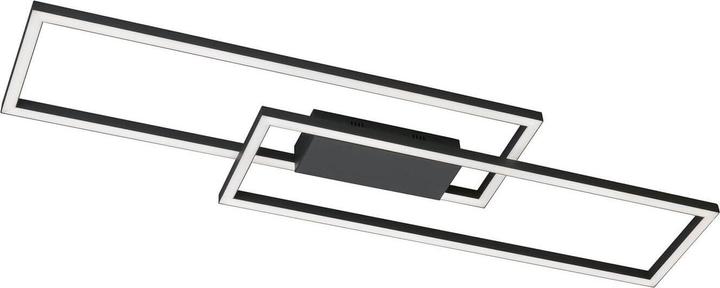 Fischer & Honsel Honsel Seth LED ceiling light 27.3W Tunable white controllable dimmable sand black + remote control