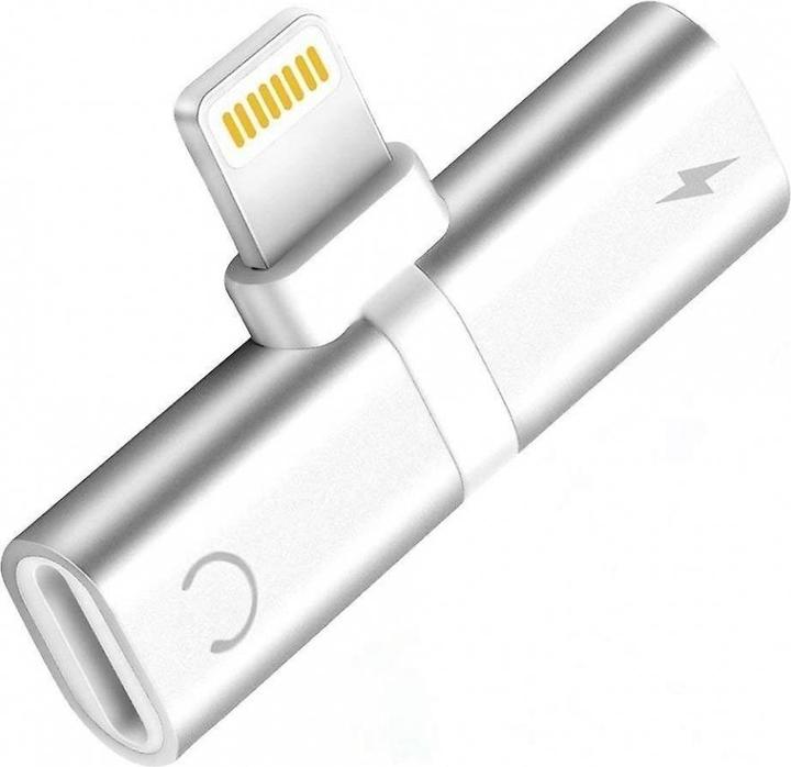 PowerGuard Adattatore iPhone Splitter 2 in 1 Doppio adattatore Lightning audio e di ricarica (Lightning, Lightning)