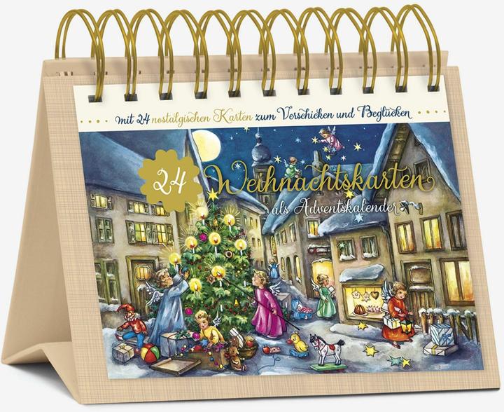 Immagine prodotto Tisch-Adventskalender '24 Nostalgische Weihnachtskarten'
