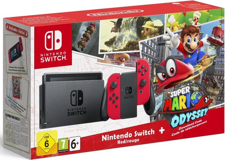 Produktbild Nintendo Switch + Super Mario Odyssey Limited Bundle