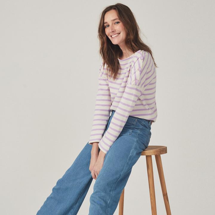 Actual product image La Redoute Collections Signature AIMIE striped shirt with a loose fit (38)