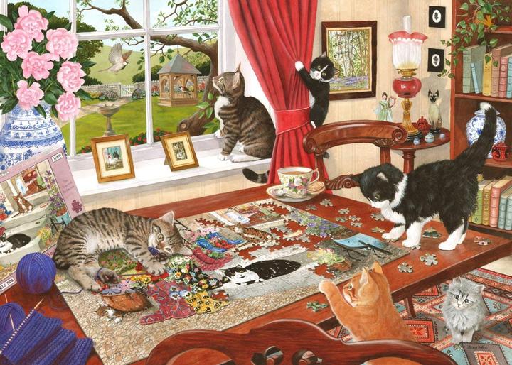 Immagine prodotto The House of Puzzles Puzzle 1000 pezzi Puzzling Paws (1000 pezzi)