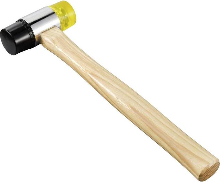 Produktbild Toolcraft TO-9991035 Gummihammer mittelweich, mittelhart 430 g 310 mm 1 St. (430 g)