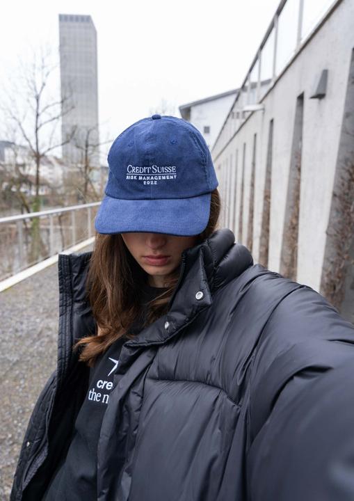 Produktbild Plakativ «Credit Suisse Risk Management» Corduroy Cap Navy
