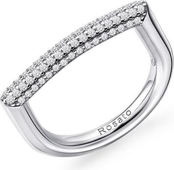 Produktbild Rosato - Modern silver ring with zircons Bianca RZBI33 - Circuit: 58 mm (58)