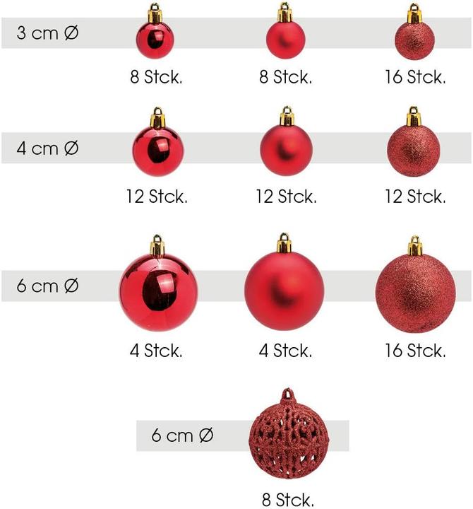 Actual product image Woma Christmas Bauble Set (100 -part)