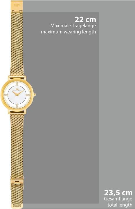 Image du produit Montre à quartz pour femme Lucrezia en acier inoxydable or jaune - 33686 (Montre analogique, 36 mm)
