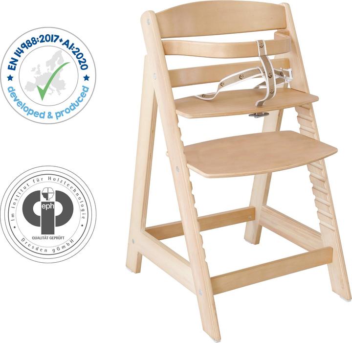Image du produit Roba Chaise haute d'escalier avec réducteur de siège Little Stars (Chaise haute)