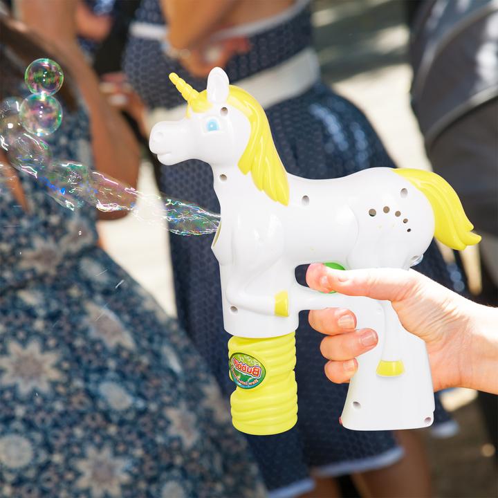 Actual product image Relaxdays Unicorn Bubble Gun
