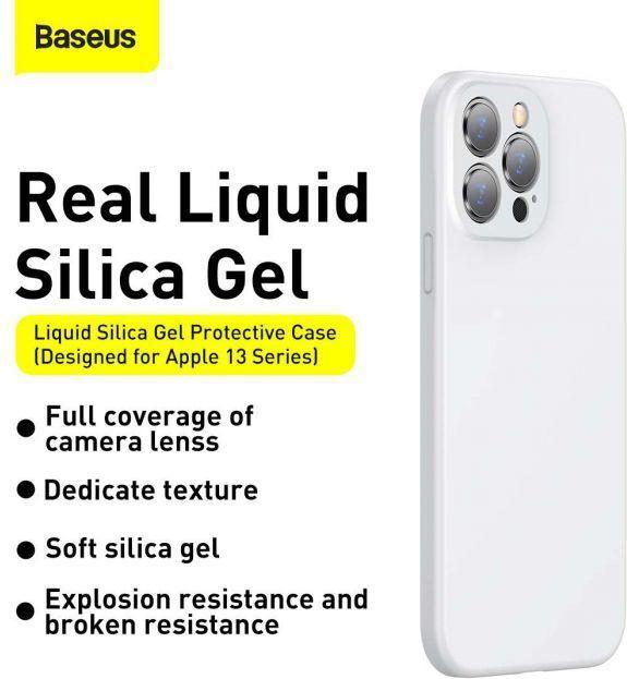 Produktbild Baseus Liquid Silica Gel Protective Case For iP 6.7inch 2021 White (Apple iPhone 13 Pro Max)