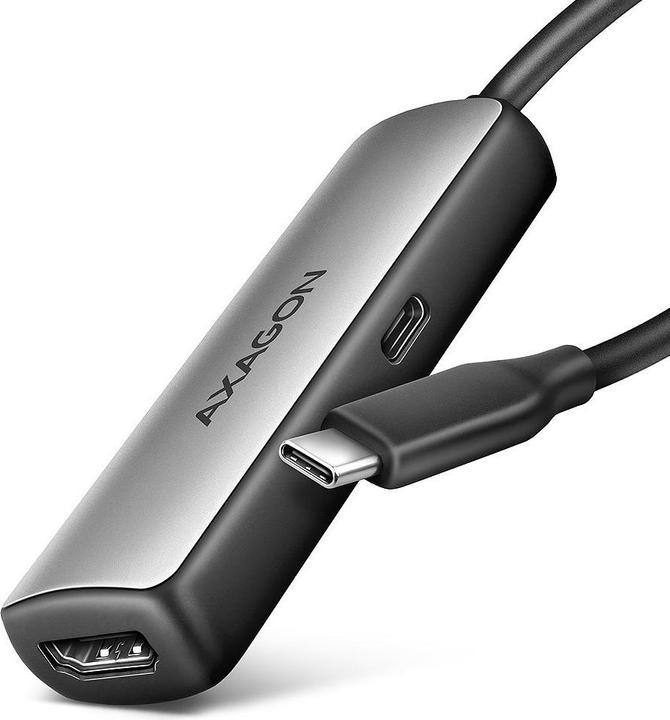 Produktbild Axagon RVC-HI8KPD, USB-C -> HDMI 2.1 redukce / adaptér, 8K/60Hz, 4K/144Hz, HDR10+, PD100W (USB Typ-C, 7.90 cm)