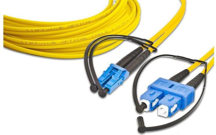 Image du produit Lightwin Câble de raccordement duplex à fibre optique (CAT6, 10 m)