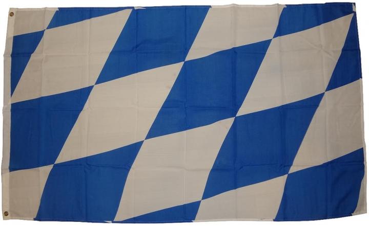 Actual product image trends4cents Flag Bayern Raute 90 x 150 cm flag with 2 eyelets 100g/m² fabric weight Hissflagge Hiss