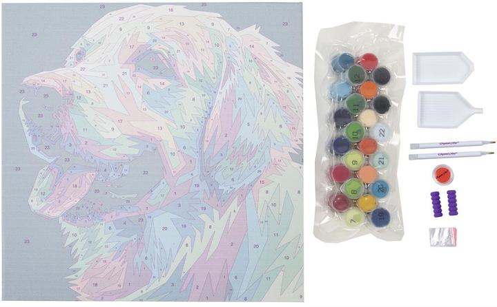 Immagine prodotto Craft Buddy Set di quadri Painting by Numbers 30x30cm Cucciolo colorato