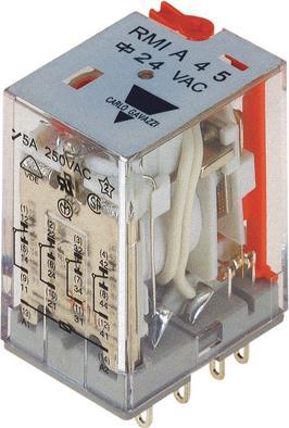 Immagine prodotto Carlo Gavazzi Relè industriale RMI 4 contatti in scambio AC 24V 5A Capocorda a saldare