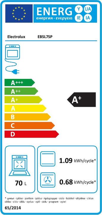 Energie-Label Electrolux Ebsl7sp